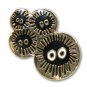 1 left - Pin Badge - Kurosuke Dust Bunnies - Totoro - Ghibli (gift wrapped)