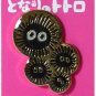 1 left - Pin Badge - Kurosuke Dust Bunnies - Totoro - Ghibli (gift wrapped)