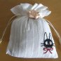 RARE - Fragrance Pouch - Autumn Rose - Porcelain - Jiji Embroidered Ghibli 2008 no production