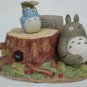 RARE 1 left - Music Box Porcelain Amefuri Rain Chu Blue Totoro Kurosuke Ghibli Sekiguchi no product