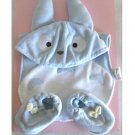 Baby Gift Set - 3 items - Cap & Baby Bib & Shoes - Chu Blue Totoro - Ghibli - Sun Arrow Ghibli 2009