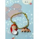 RARE - Ball Chain Strap Holder - Ponyo & Crab - Ghibli - 2009 no production