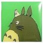 RARE 1 left - Pin Badge - Sho Chibi White Totoro on Totoro - square - Ghibli - no production