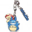 Chain Strap Holder & Hook - Relief - Chu Blue Totoro & Logo - Ghibli 2010