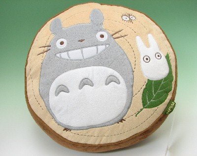 RARE 1 left - Cushion - 40x40cm - Totoro & Sho & Kurosuke - Ghibli 2010 no production
