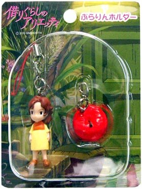RARE 2 left - Strap Holder & Hook - Apple & Arrietty - Ghibli 2010 no production