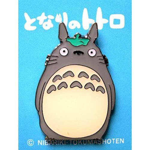 Pin Badge - Leaf on Head - Totoro - Ghibli (new)