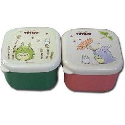 RARE 1 left - 2 Mini Bento Lunch Box Tupperware 2x130ml - Made in JAPAN - Totoro Ghibli no product