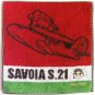 RARE - Mini Towel 25x25cm - Savoia S.21 - Porco Rosso Embroidered - Ghibli 2011 no production