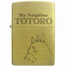 RARE 1 left - Zippo - Brass Case & Wooden Box - Serial Number - Totoro & Sho - Ghibli no production