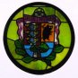 RARE 3 left - Greeting Card Stained Glass-like Kiki's Delivery Service Totoro Nekobus Ghibli Museum