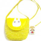 RARE - Shoulder Bag Pochette - Woven Straw - Mei's Bag - Sho Chibi White Totoro Ghibli no production