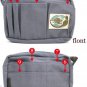 RARE - Pouch - 11 Pockets + 2 Pen Holders - Cotton - Ghibli Tag Label - Laputa 2012 no production