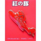 Pin Badge - Seaplane - Logo - red - Porco Rosso - Ghibli