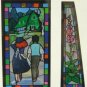RARE 1 left - Greeting Card Stained Glass-like Made JAPAN Jiji Kiki's Delivery Service Ghibli Museum