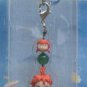 RARE - Hook & Strap Holder - Natural Stone Green Agate - Ponyo Fish Girl Ghibli no production