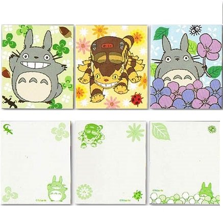 RARE - Notepad - 3 Designs x 50 Sheets - Totoro Nekobus Catbus Ghibli 2013 no product