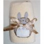 RARE 1 left - Mini Towel - 24.5x24.5cm - Applique Embroidery - Totoro Ghibli no production