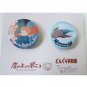 RARE 3 left - 2 Tin Badge - Made in JAPAN - Ponyo & Bothriplepis - Ghibli 2009 no production