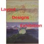 RARE 1 left - 2 Postcards - Layout Designs Exhibition - Totoro Ghibli no production