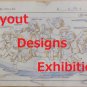 RARE 1 left - 2 Postcards - Layout Designs Exhibition - Children - Porco Rosso Ghibli no production
