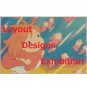 RARE 1 left - Postcard - Layout Designs Exhibition - Ponyo Girl - Ghibli no production