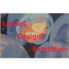 RARE 1 left - Postcard - Layout Designs Exhibition - Ponyo - Ghibli no production