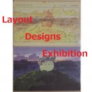 RARE 1 left - 2 Postcards - Layout Designs Exhibition - Totoro on Tree - Ghibli no production