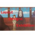 RARE 1 left - Postcard Layout Designs Exhibition Kaonashi No Face Spirited Away Ghibli no production