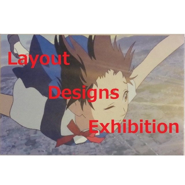 RARE 1 left - Postcard - Layout Designs Exhibition - Shizuku Cat Returns Ghibli no production
