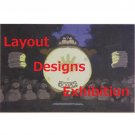 RARE 1 left Postcard #1 Layout Designs Exhibition Heisei Tanukigassen Pom Poko Ghibli no production