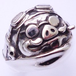 Ring #24 - Made in JAPAN - Handmade - Sterling Silver SV 925 - Cominica - Porco - Ghibli