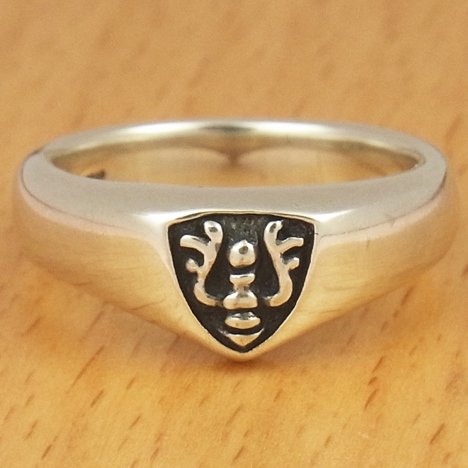 Ring #9 - Sterling Silver 925 - Laputa Crest Black - Original Ghibli Box - Made in JAPAN - Cominica