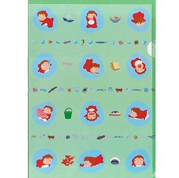 RARE 1 left - Clear File (A4) 22x31cm - Made in JAPAN - Ponyo Ghibli 2009 no production
