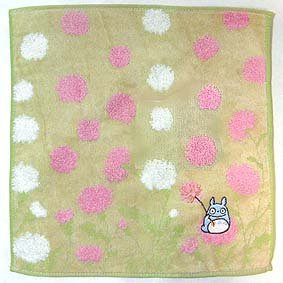 RARE 1 left - Mini Towel 25x25cm - Untwisted Thread & Jacquard Weaving - Totoro Ghibli no production