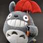 RARE - Fluffy Plush Doll (M) - H22cm - Smile - Umbrella - Totoro Ghibli Sun Arrow 2014 no production