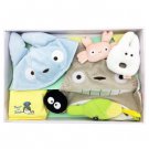 Baby Gift Set 7 items - Cap & Bib & Towel & Rattle - Meigani Crab Corn Totoro Sun Arrow Ghibli 2014