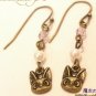 RARE - Pierced Earring - Hook Type Antique Gold Jiji Kiki's Delivery Service Ghibli 2012 no product