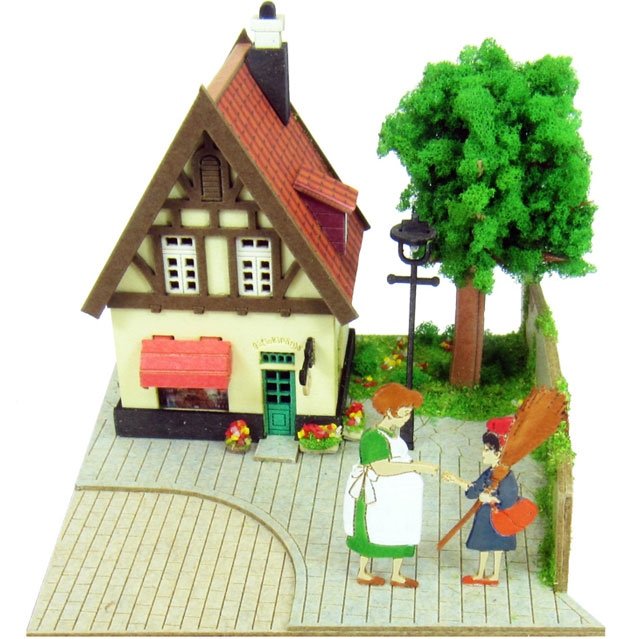 RARE Mini Art Paper Craft Kit Miniatuart Osono Bakery Kiki's Delivery Service Ghibli 2014 no product