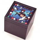 RARE - Music Box - Wooden Box Stained Glass Acrylic - Kiki's Delivery Service Ghibli 2015 no product