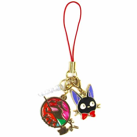 RARE - Strap Holder - Stained Glass Style Gold - Jiji Kiki's Delivery Service Ghibli 2014 no product