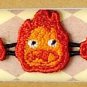 RARE - Bracelet - Embroidery Lace - Calcifer - Howl's Moving Castle Ghibli 2014 no production