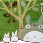Bath Towel 60x120cm - Furry Applique Embroidery - Tree - Totoro - Ghibli 2015 no production