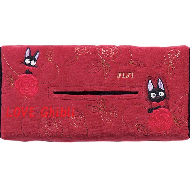 Tissue Box Cover - Applique & Embroidery - Jiji Rose - Kiki's Delivery Service Ghibli 2016