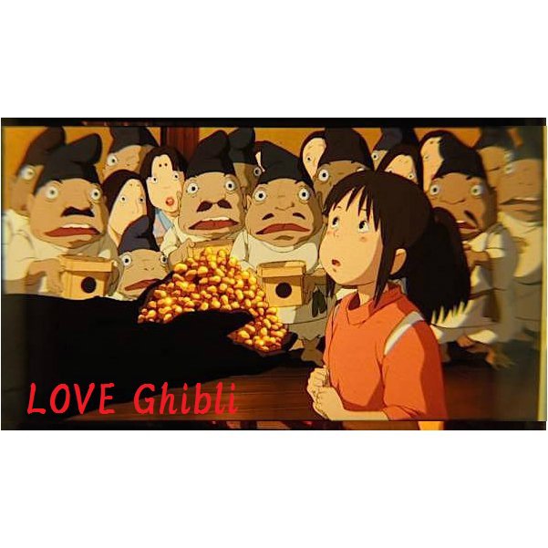 RARE 1 left - Bookmark Movie Film #12 - 6 Frame - Sen Kaonashi with Gold Spirited Away Ghibli Museum