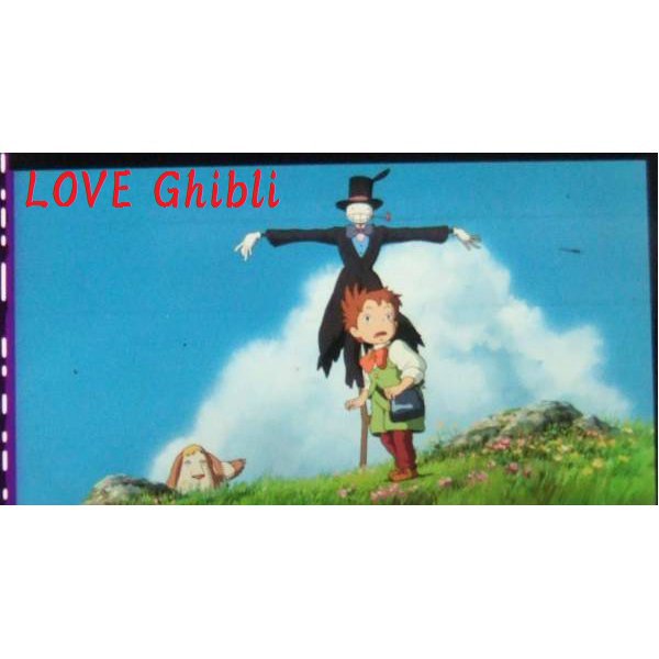 RARE 1 left- Bookmark Movie Film #10 - 6 Frame- Kabu Markl Heen - Howl's Moving Castle Ghibli Museum
