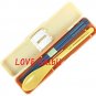 RARE - Spoon & Chopsticks in Case - 18cm - Made in JAPAN - Flower - Totoro Ghibli 2016 no product