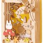 Wood Craft Kit - Paper Theater Wood Style - Sho Chibi White & Chu Blue Totoro - Ghibli 2017