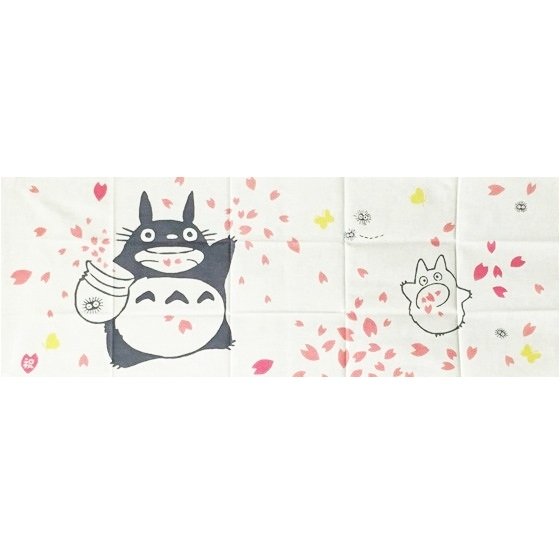 RARE 2 left - Towel Tenugui 33x90cm - Made JAPAN - Handmade Dyed Sakura Totoro Ghibli no product