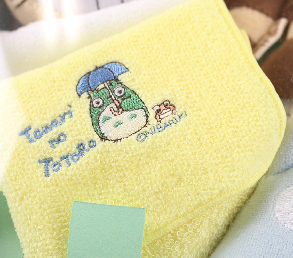 RARE 4 left - Mini Towel - Embroidery - Yellow - Totoro - Ghibli Sun Arrow no production